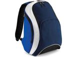 Bagbase - Zaino "Teamwear"" PC5761 (Taglia Unica) (Blu Scuro/Blu Royal/Bianco)"