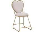 Mauro Ferretti Sedia Cuore 37X47X80 Cm Oro Rosa