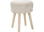 Mauro Ferretti Sgabello Damasco Alto Ø 32X41 Cm Naturale