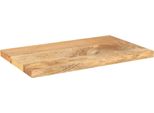 Vidaxl Piano Da Tavolo 50X40X2,5 Cm Rettangolare In Legno Massiccio Di Mango