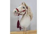 Set Per Cavallo Da Tiro: Cavezza A3 + Cavezza A Corda - Bordeaux - 5902366024544