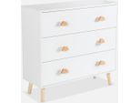 Cassettone Per Bambini, 3 Cassetti, Bianco