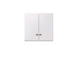 Merten MEG3420-0419 Doppio Bilanciere Con Finestra Di Controllo, Bianco Polare, Sistema M