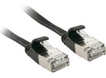 Lindy Patchkabel Cat6A U/Ftp Flachband Schwarz 10M