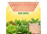25W 210 Led Lampada Per Piante Spettro Completo Luce Solare Bianca Dimmerabile 2 Modalità Di Luce Lampada Di Coltivazione Uv Ir Luce Per Piante Da Interno Lampada Di Coltivazione Veg+Bloom