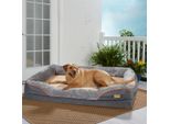 Wisfor Letto Ortopedico Per Cani Letto Per Cani Cuscino Soffice E Dimensionalmente Stabile - Rivestimento Sfoderabile E Lavabile, Facile Per Le Articolazioni, Xxl:120X90X30Cm