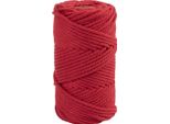 Creativ Company Cordoncino Macramè Rosso 4 Mm 55 M Cotone Crafting