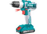 Avvitatore A Batteria Total TDLI2002 Trapano Avvitatore A Batteria, 20V Li-Ion, 2000Mah, Industriale