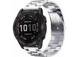 Garmin Fenix 8 - 51 Mm, Garmin Fenix 7X, Garmin Fenix 6X Pro, Garmin Fenix 6X, Garmin Fenix 5X, Garmin Enduro 3 - 51 Mm Cinturino: Cinturino In Acciaio Imoshion Con Ausilio Di Montaggio