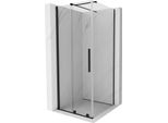 Mexen Velar Cabina Doccia Scorrevole 90 X 90 Cm, Trasparente, Nero - 871-090-090-01-70