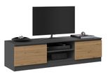 Tavolino Per Tv Saba 2 - Rovere Artisan / Antracite