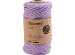 Creativ Company Cordoncino Macramè Viola 4 Mm 55 M Cotone Crafting
