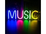 Usb Led Neon Wall Light, Musica Neon Sign Night Lights Neon Light Neon Sign Per Party Bar Gaming Bedroom Room Wall Decoration