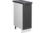 Vicco Armadio Cucina Dispensa Alto Fame-Line, 30 Cm , Pt Antracite, Antracite Casa Di Campagna/Bianco