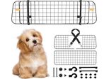 Cane Guardia Auto Cane Guardia Con Piccoli Animali Funziona Regolabile Da 90-145 Cm Nero
