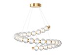 Maytoni Pendelleuchte Amulet LED incl. Gold aus Silicone und Glas , Metall 40W für Küche, Schlafzimmer, Wohnzimmer, Esszimmer, Lobby