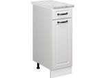 Vicco Mobiletto Base Per Cucina R-Line, 30 Cm Pl Marmo, Bianco Casa Di Campagna/Bianco
