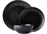 Mikasa Jardin Midnight Set Da 12 Pezzi In Gres, Confezione Regalo