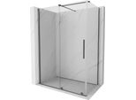 Mexen Velar Cabina Doccia Scorrevole 140 X 80 Cm, Trasparente, Gun Metal - 871-140-080-01-95