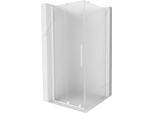 Mexen Velar Cabina Doccia Scorrevole 90 X 90 Cm, Ghiacciata, Bianca - 871-090-090-31-20