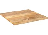 Vidaxl Piano D'appoggio 70X70X2,5 Cm Quadrato In Legno Massiccio Di Mango
