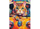 Castorland Puzzle Gatto In Autobus 100 Pezzi