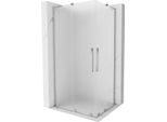 Mexen Velar L Duo Cabina Doccia Scorrevole 100 X 90 Cm, Smerigliato, Cromo - 871-100-090-02-33-01