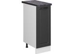 Vicco Armadio Cucina Dispensa Alto R-Line, 30 Cm , Pt Antracite, Antracite Casa Di Campagna/Bianco
