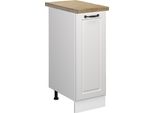Vicco Armadio Cucina Dispensa Alto R-Line, 30 Cm , Pt Rovere, Bianco Casa Di Campagna/Bianco