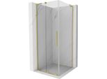 Mexen Velar L Cabina Doccia Scorrevole 120 X 120 Cm, Trasparente, Oro Spazzolato - 871-120-120-03-55