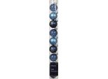 Vetro Con Motivi Natalizi 3Cm Set Di 9 Blu Mix Trasparente