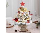 Fch 40Cm Mini Albero Di Natale Artificiale Con Illuminazione Led E Decorazione Natalizia Fai Da Te, Albero Di Natale Da Tavolo