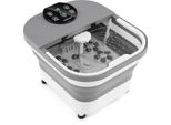 Pediluvio Costway 500W Pieghevole, Pediluvio Con Doccia, Timer 60Min E 30 Sfere Massaggianti Shiatsu, Riscaldamento 35-48°C, Massaggiatore Per Piedi