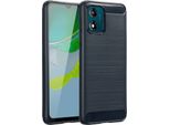 Motorola Moto E13 Custodie - Silicone - Imoshion Custodia Morbida/Copertura Posteriore - Blu Scuro
