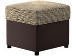 Sgabello Design Poggiapiedi Imbottito Ottomana Seduta Tessile Chaise Lounge Pufa