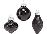 Eleganti Mini Baubles In Vetro Per Decorazioni Natalizie, 9 Pezzi