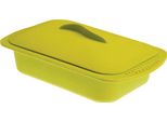 Contenitore Per Cottura A Vapore Ibili, Silicone, 24X15X5 Cm, 1L, Verde