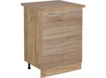 Vicco Mobiletto Base Cucina R-Line, 60 Cm , Pl Rovere, Sonoma/Quercia Dorata