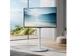 Wisfor Supporto Per Tv Regolabile In Altezza, Supporto Per Tv Arrotolabile, Carrello Per Tv Da 40-75 Pollici, Vesa 600X400 Mm, Fino A Max. 40 Kg