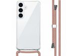 Imoshion Custodia Protettiva Samsung Galaxy S25 Plus Con Banda Posteriore Con Catena Custodia Del Telefono Cellulare Per Samsung Galaxy S25 Plus - Rosegold