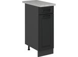 Vicco Mobiletto Base Per Cucina R-Line, 30 Cm Pl Marmo, Antracite Casa Di Campagna/Antracite