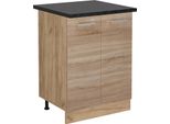 Vicco Mobiletto Base Cucina R-Line, 60 Cm , Pl Antracite, Sonoma/Quercia Dorata