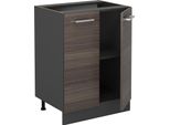 Vicco Mobiletto Base Cucina R-Line, 60 Cm Senza Piano Di Lavoro, Grigio Nobile/Antracite