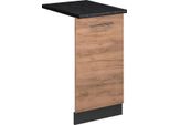 Vicco Pannello Frontale Della Lavastoviglie Fame-Line, 45 Cm , Pl Antracite, Quercia Dorata/Antracite
