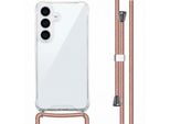 Imoshion Custodia Protettiva Samsung Galaxy S25 Con Fascia Posteriore Con Catena Custodia Per Cellulare Per Samsung Galaxy S25 - Rosegold