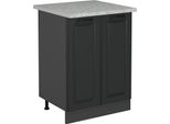 Vicco Mobiletto Base Cucina R-Line, 60 Cm Pl Marmo, Antracite Casa Di Campagna/Antracite