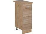 Vicco Armadio Cucina Dispensa Alto R-Line, 30 Cm , Pl Rovere, Sonoma/Quercia Dorata