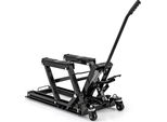 COSTWAY Motorrad Hebebühne, Motorradheber bis zu 680kg 3-stufig höhenverstellbar, Hydraulische Motorradhebebühne für Motorräder ATVs & Quads Schwarz