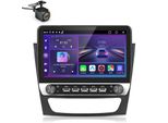 Autoradio Carplay Per Benz Classe E W211 Cls Classe W219 (2002-2008) Gps Navi Wifi 4G Bt Dab+ Swc Usb 6+128G Con Manopola Rotante 8-Core