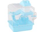 2 Gabbia Per Criceti Animali Grande Spazio Alto Telaio Design Habitat Per Animali Domestici Piccoli Animali Blu